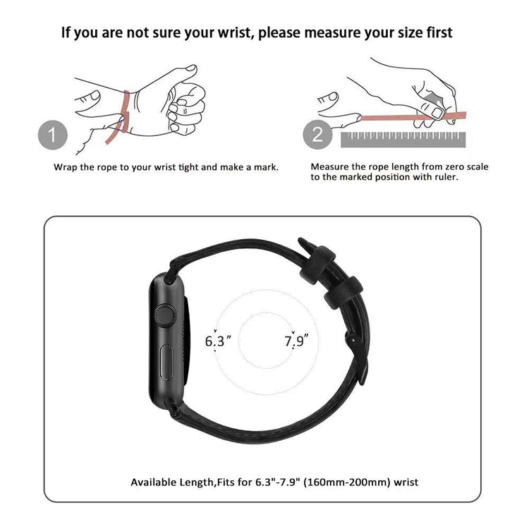 Apple Watch - Echtlederarmband in Hellbraun