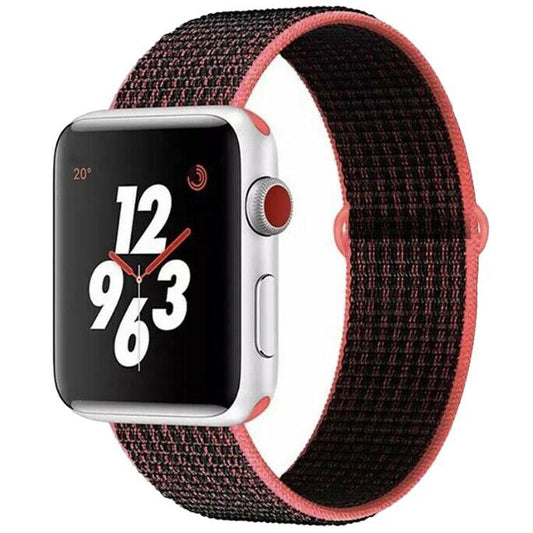 Apple Watch - Nylon Armband - Magenta Schwarz - CITYCASE