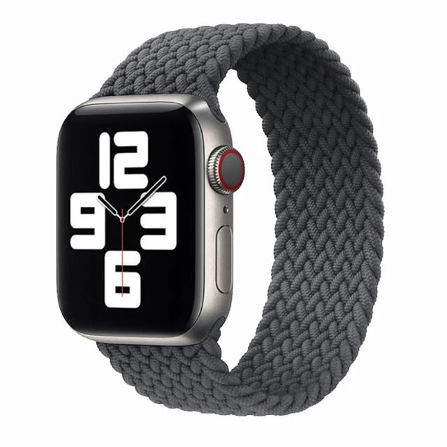 Apple Watch - Geflochtenes Loop Armband in Dunkelgrau