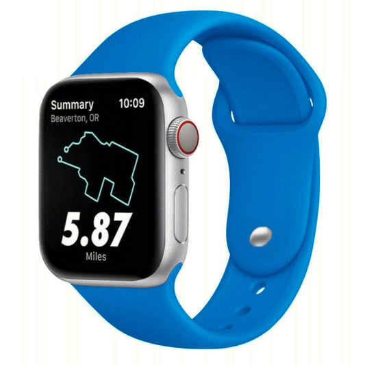 Apple Watch - Silikon Armband - Mittelblau - CITYCASE