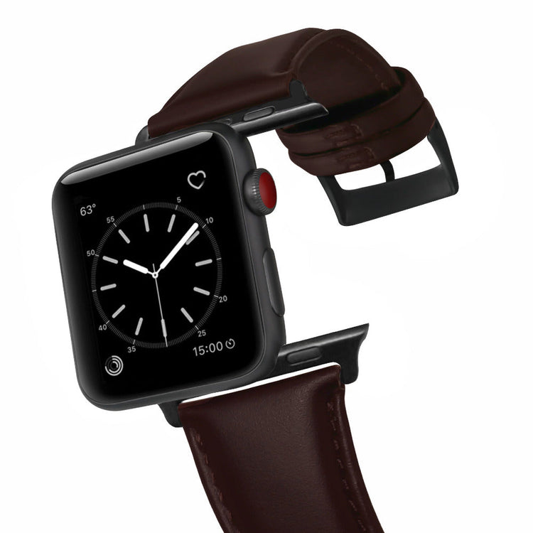 Apple Watch - Echtlederarmband in Dunkelbraun