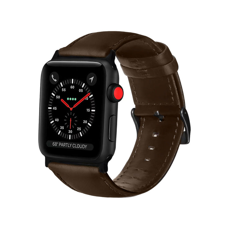 Apple Watch - Echtlederarmband in Dunkelbraun