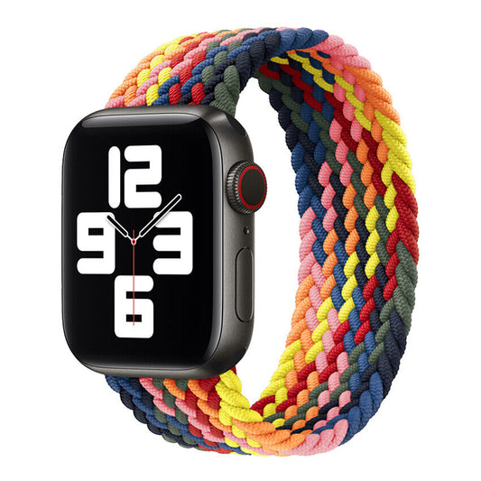 Apple Watch - Geflochtenes Loop Armband in Mehfarbig