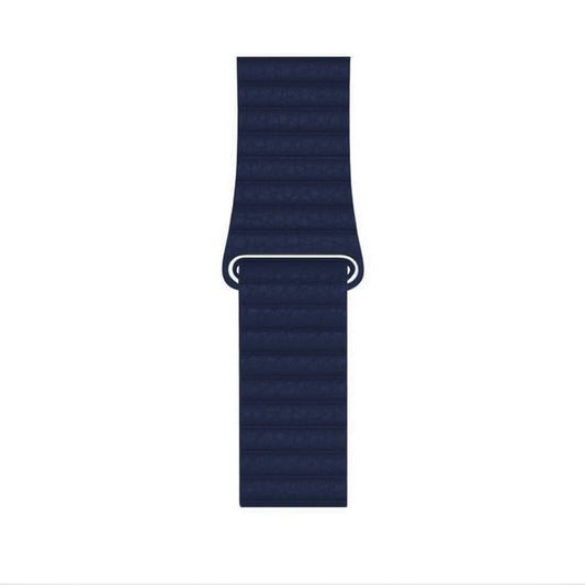 Apple Watch - Lederarmband Magnetverschluss in Blau